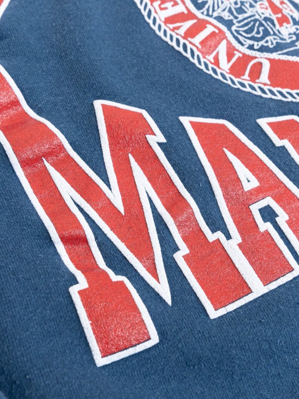 Vintage University of Manitoba Crewneck Sweatshirt Blue 90s Collegiate Canada L - Picture 7 of 14